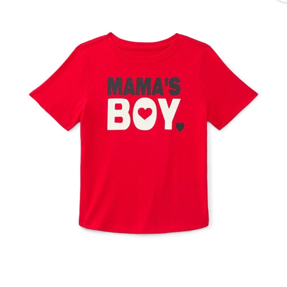 Mama's Boy Valentine T-Shirt - Toddler Boy Size 4T